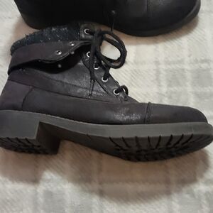 Faded Glory Black Stylish Boots 6.5